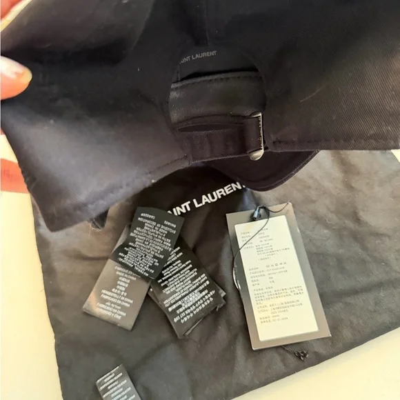 Saint Laurent YSL New Era Cassandra Cap in Canvas - Picture 4 of 7